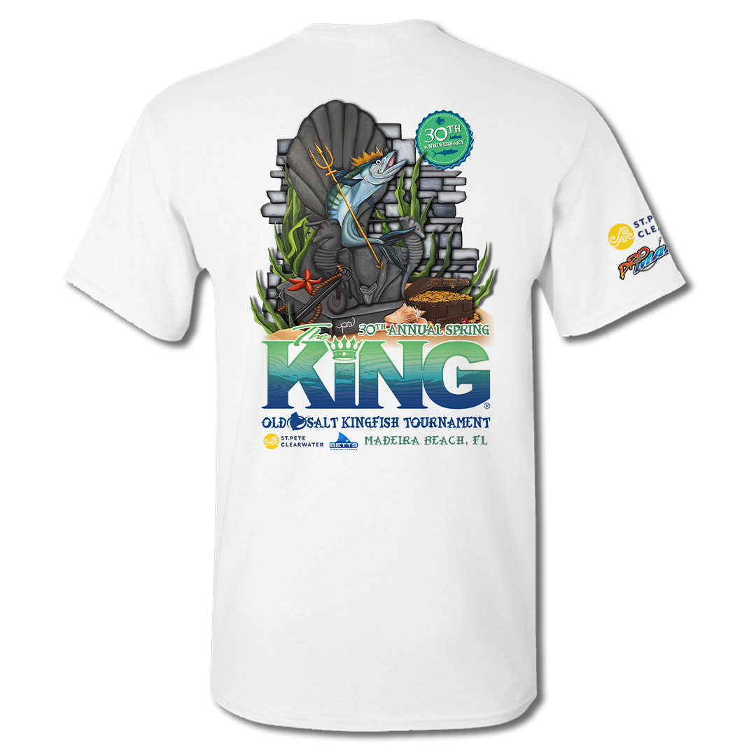 The KING - Spring 2023 - Men&#39;s Short Sleeve Performance Shirt - White