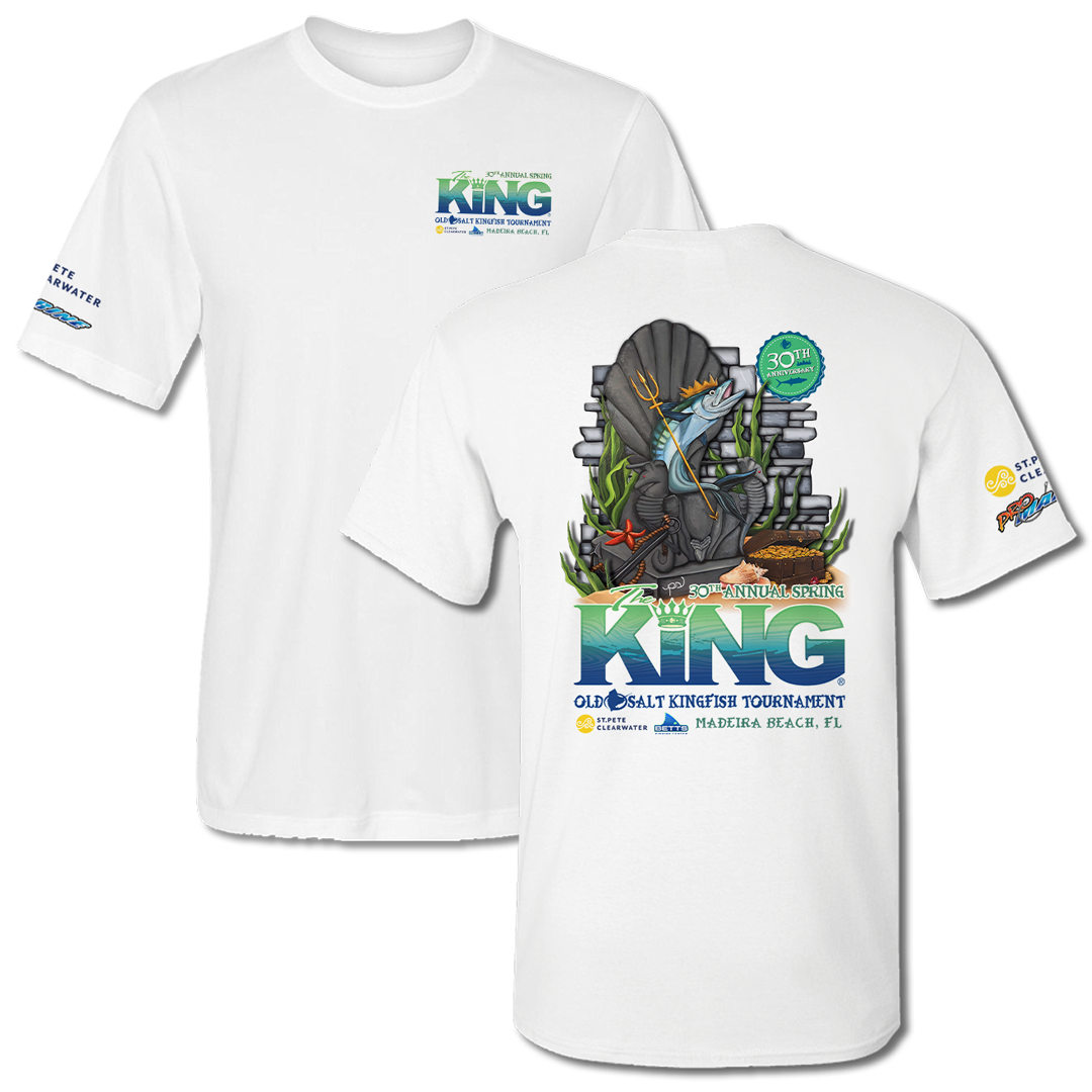 The KING - Spring 2023 - Men&#39;s Short Sleeve Performance Shirt - White