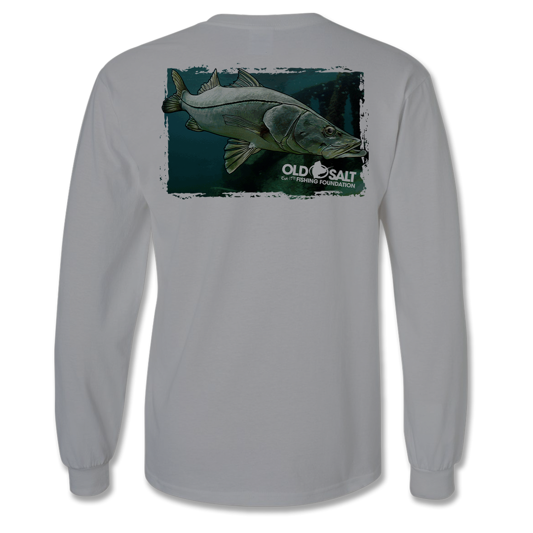 Snookin - LONG SLEEVE COTTON BLEND FISHING T-SHIRT