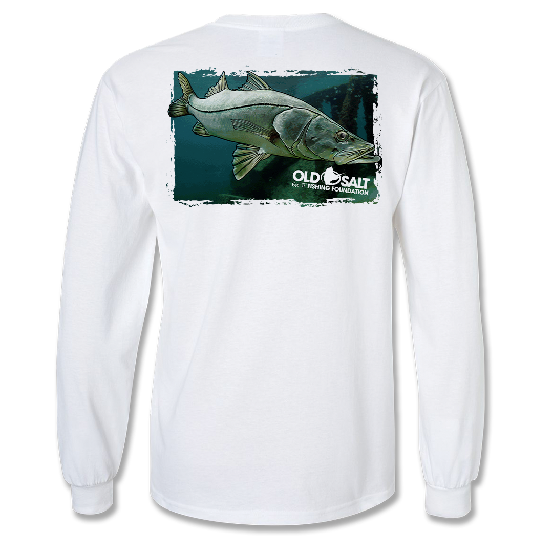 Snookin - LONG SLEEVE COTTON BLEND FISHING T-SHIRT