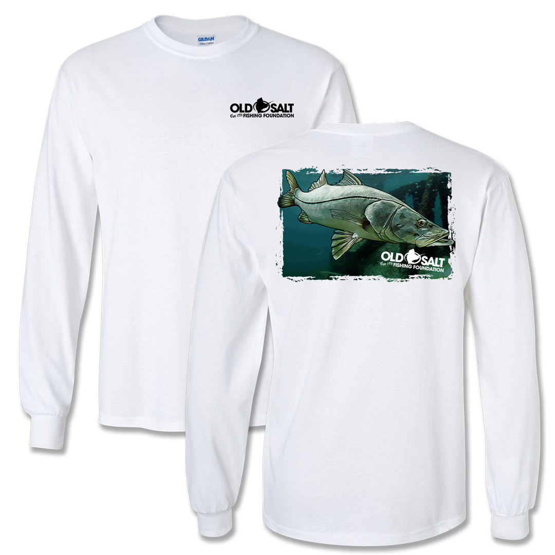 Snookin - LONG SLEEVE COTTON BLEND FISHING T-SHIRT