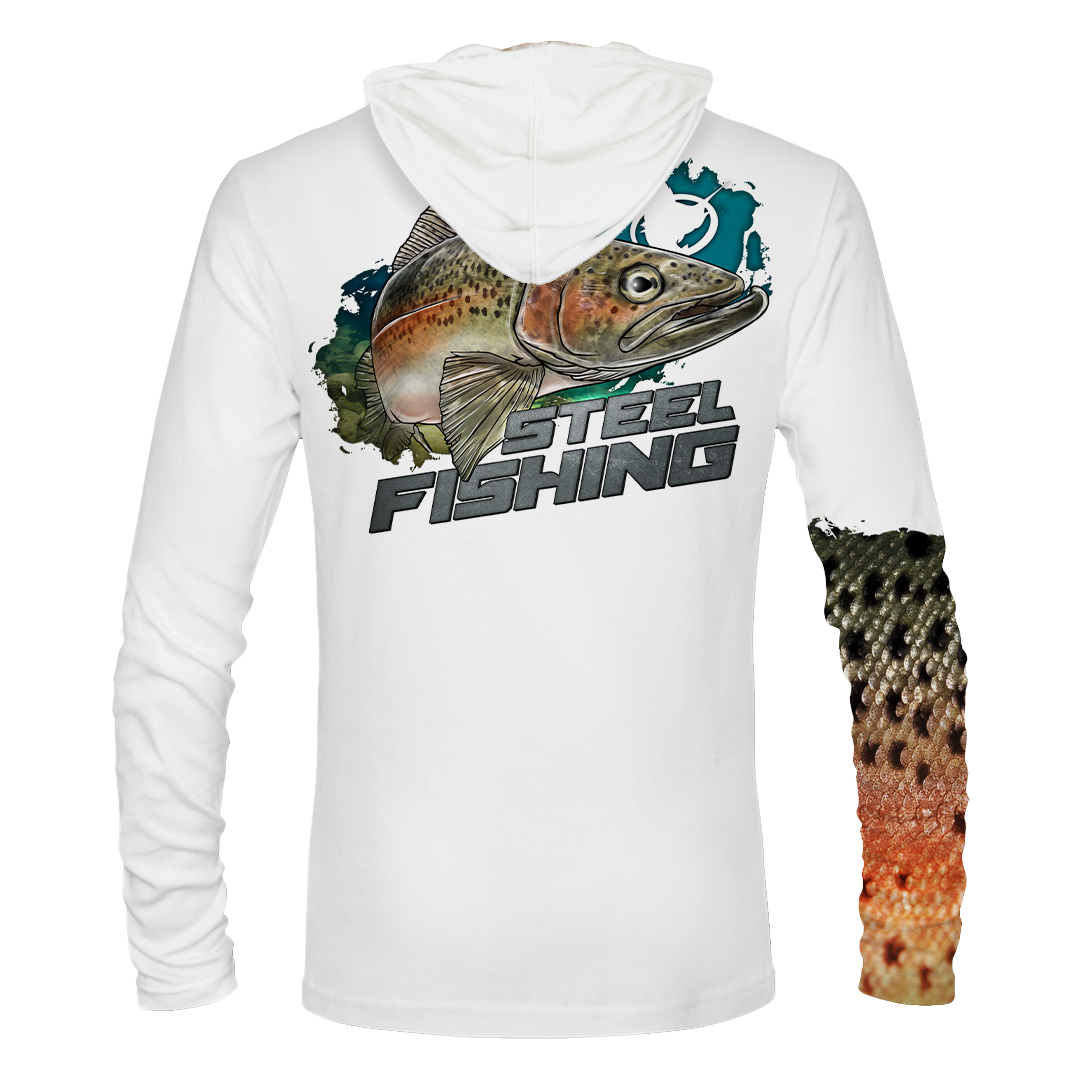 Steel Fishing Longsleeve Hooded Performance Shirt