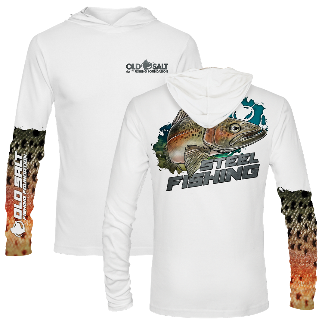 Steel Fishing Longsleeve Hooded Performance Shirt