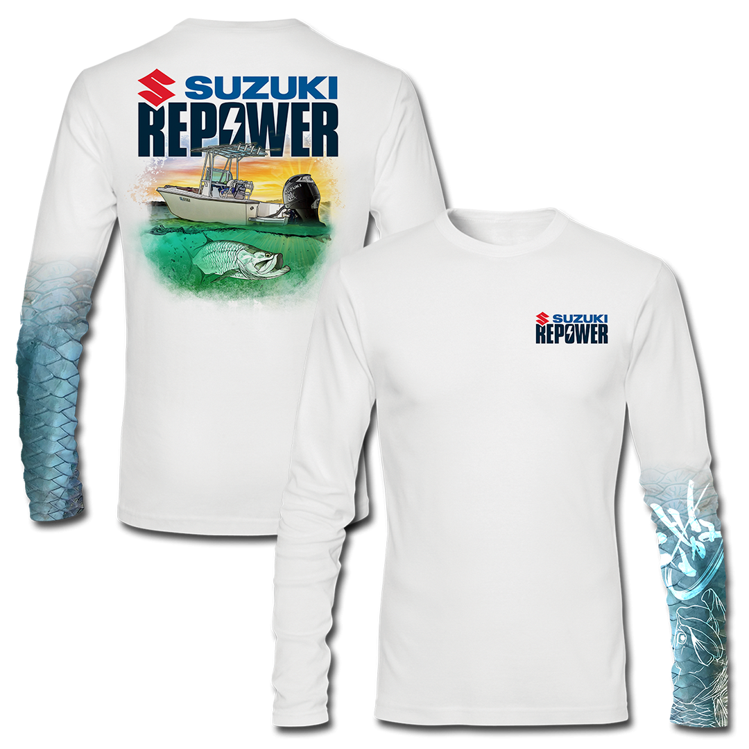 Suzuki Repower Inshore - Long Sleeve Performance Fishing T-Shirt