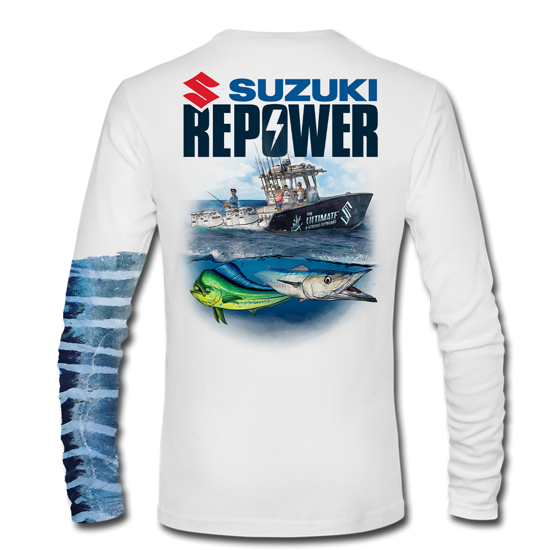 Suzuki Repower Offshore - Long Sleeve Performance Fishing T-Shirt