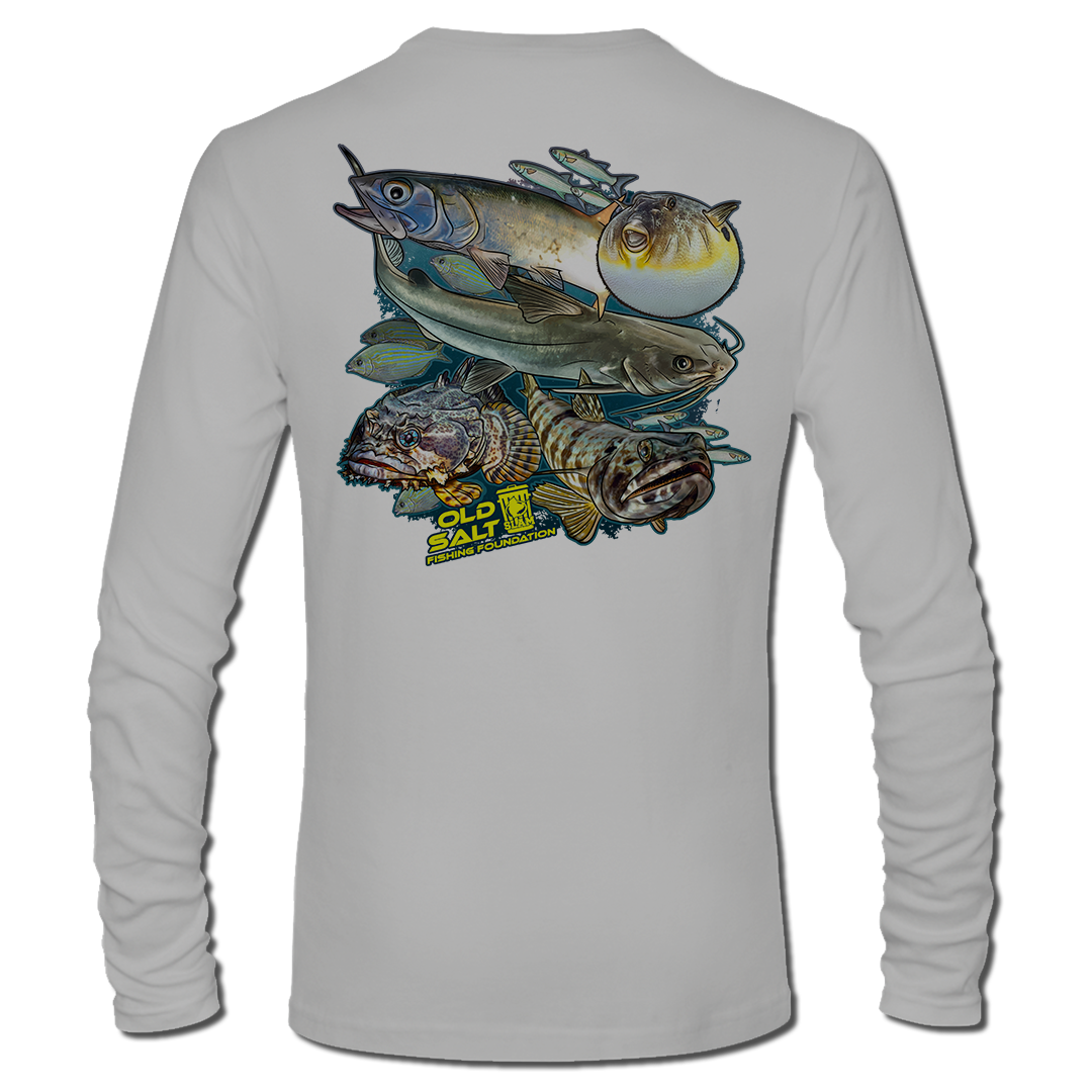 Trash Can Slam&#39; - Long Sleeve Performance Fishing Shirt