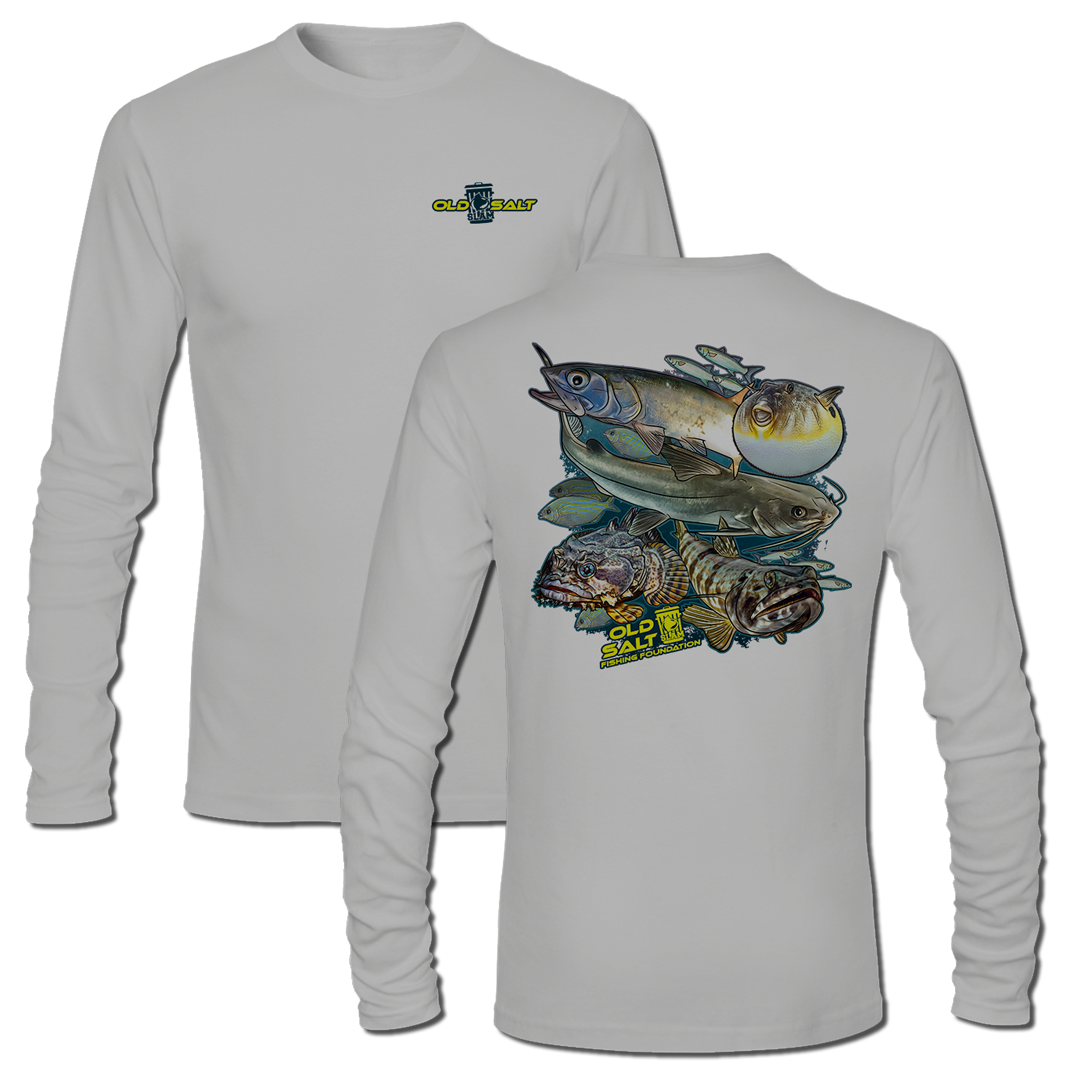 Trash Can Slam&#39; - Long Sleeve Performance Fishing Shirt